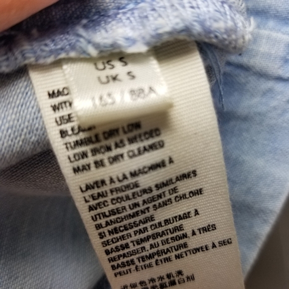 Free People Imogene Frilll Chambray denim mini dress - Picture 9 of 16